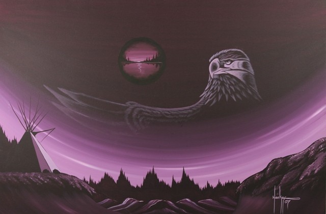 Eagle Moon Painting