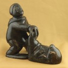 Man & Seal carving